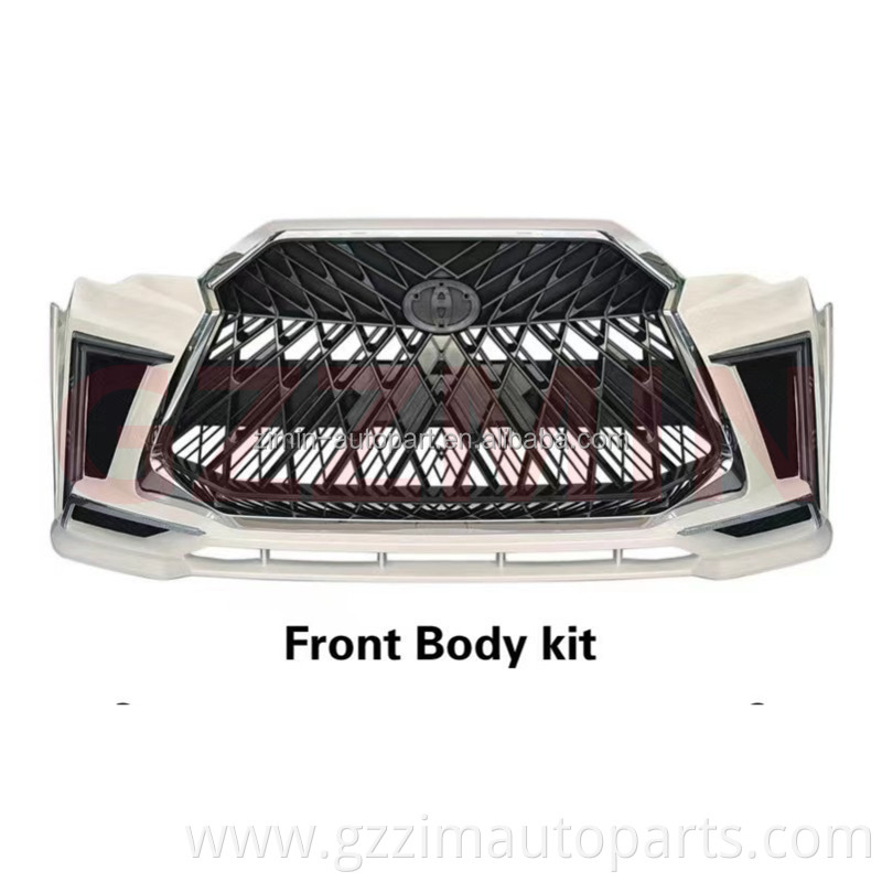 New design LX style body kit front bumper rear bumper grille for 4 Runner limited facelift body kit for 4 Runner 2010-2021